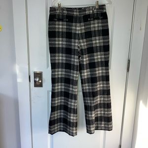 LL Bean Signature Wool Plaid Dress Pants 8